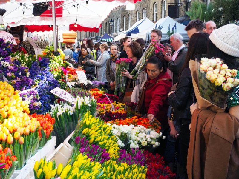 A Morning At Columbia Road Flower Market In London